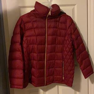 Michael Kors Plus Size Hooded Puffer Coat